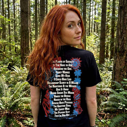【予約商品】 RED HOT CHILI PEPPERS レッドホットチリペッパーズ - Blood Sugar Sex Magik Tracklist / バックプリントあり / Premium Carbon / Tシャツ / メンズ