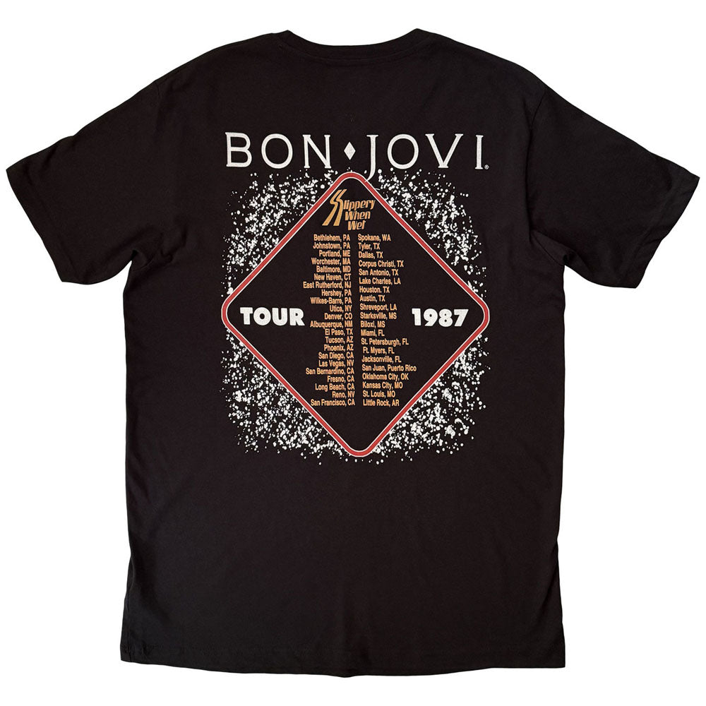 BON JOVI ボンジョヴィ - Slippery When Wet '87 / バックプリントあり