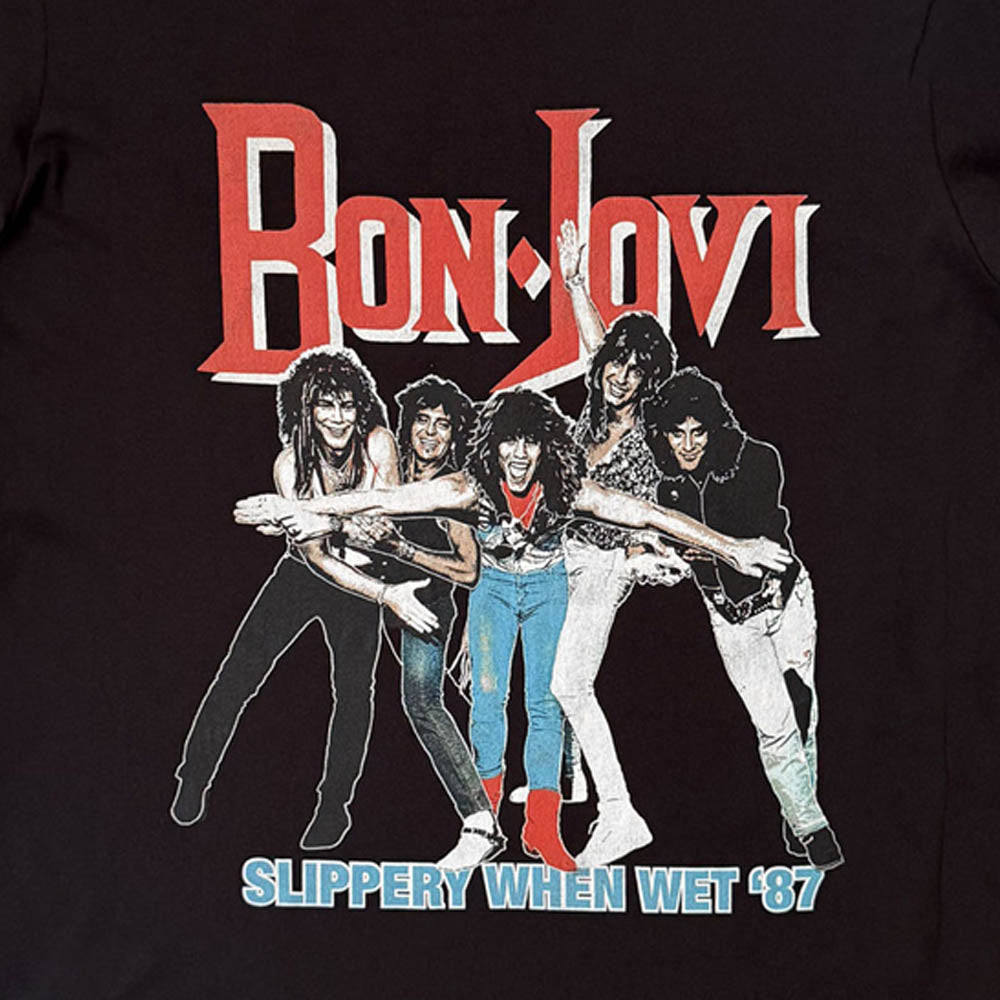 BON JOVI ボンジョヴィ - Slippery When Wet '87 / バックプリントあり