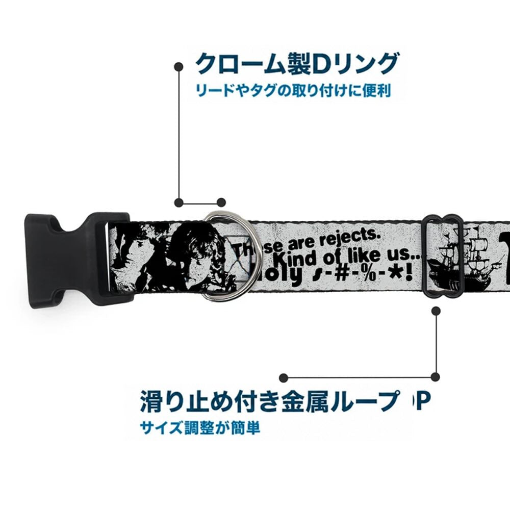 GOONIES グーニーズ - Quotes and Icons / ドッグカラー / Mサイズ / 首輪 / ペット