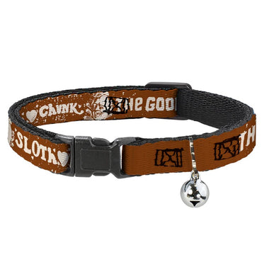 【予約商品】 GOONIES グーニーズ - Sloth Loves Chunk / キャットカラー / 鈴付き / 首輪 / ペット