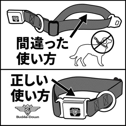DEMON SLAYER 鬼滅の刃 (10周年 ) - Four Character Group / Seatbelt Buckle / ドッグカラー / Mサイズ / 首輪 / ペット