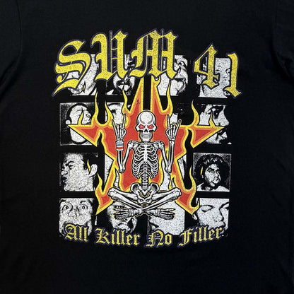 SUM41 サムフォーティーワン - All Killer No Filler Tracklist / バックプリントあり / カーボンソフト加工 / Tシャツ / メンズ