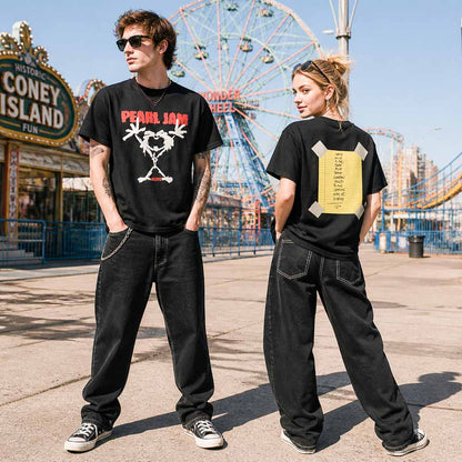 【廃番ラスト販売/特別価格】PEARL JAM パールジャム - Stickman / バックプリントあり / Tシャツ / メンズ