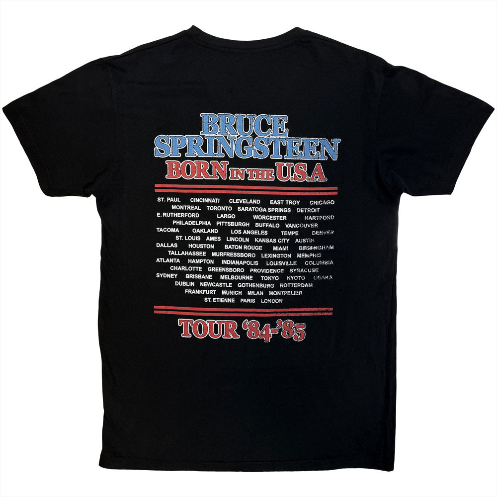 BRUCE SPRINGSTEEN ブルーススプリングスティーン - E Street Tour '84-'85 / バックプリントあり / カーボンソフト加工 / Tシャツ / メンズ