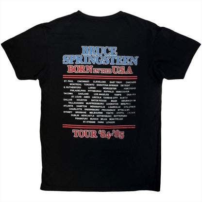 BRUCE SPRINGSTEEN ブルーススプリングスティーン - E Street Tour '84-'85 / バックプリントあり / カーボンソフト加工 / Tシャツ / メンズ