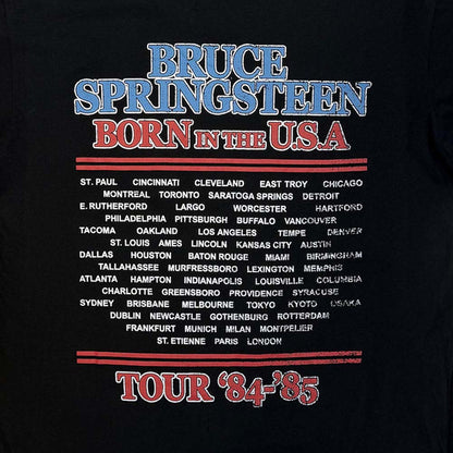 BRUCE SPRINGSTEEN ブルーススプリングスティーン - E Street Tour '84-'85 / バックプリントあり / カーボンソフト加工 / Tシャツ / メンズ