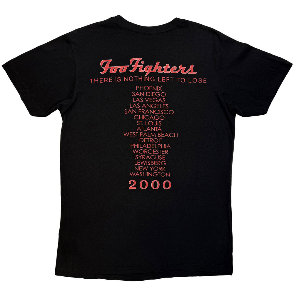 FOO FIGHTERS フーファイターズ - Nothing Left To Lose Tour / バックプリントあり / カーボンソフト加工 / Tシャツ / メンズ
