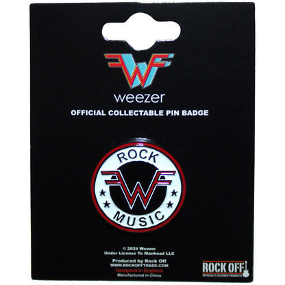 WEEZER ウィーザー (来日 30周年 ) - Rock Music Emblem / バッジ