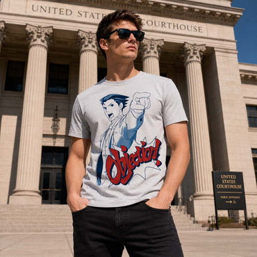 【予約商品】 ACE ATTORNEY 逆転裁判 (25周年 ) - OBJECTION / Tシャツ / メンズ