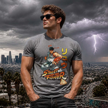 【予約商品】 STREET FIGHTER ストリートファイター - FIGHTER RYU POSE / Tシャツ / メンズ