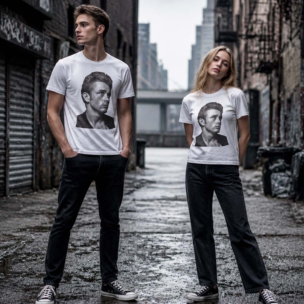 James Dean Rebel ジェームス ディーン ヴィンテージ Tシャツ 予約商品】 JAMES DEAN ジェームスディーン (生誕 95年 ) - GOLD REBEL