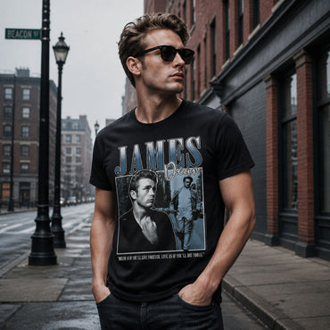 【予約商品】 JAMES DEAN ジェームスディーン (生誕 95年 ) - SQUARE / Tシャツ / メンズ