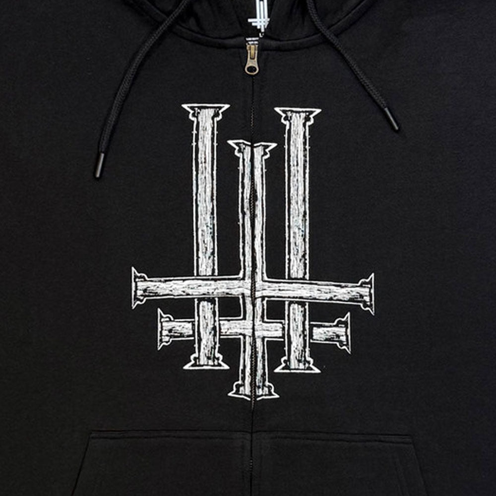 【予約商品】 BEHEMOTH ベヒーモス - Crucified / ジップ / スリーブ&バックプリントあり / パーカー・スウェット / メンズ