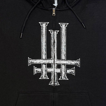 【予約商品】 BEHEMOTH ベヒーモス - Crucified / ジップ / スリーブ&バックプリントあり / パーカー・スウェット / メンズ