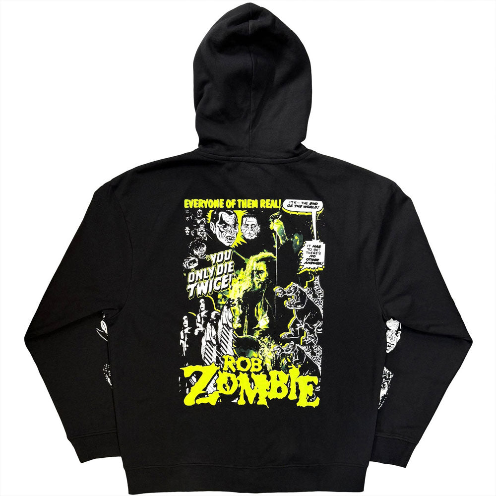 【予約商品】 ROB ZOMBIE ロブゾンビ - Die Twice / ジップ / スリーブ&バックプリントあり / パーカー・スウェット / メンズ