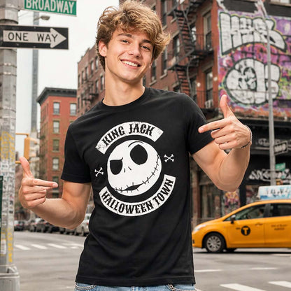 NIGHTMARE BEFORE CHRISTMAS ナイトメアー・ビフォア・クリスマス - King Jack Crest / Tシャツ / メンズ
