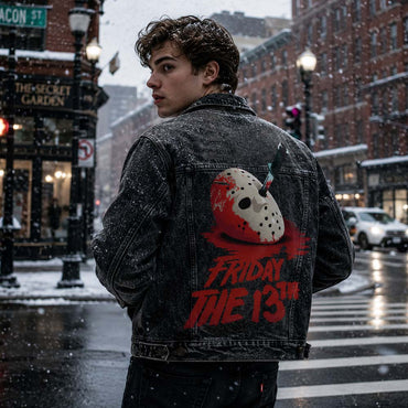 【予約商品】 FRIDAY THE 13TH 13日の金曜日 - Jason Mask Washed / バックプリントあり / アウター / メンズ