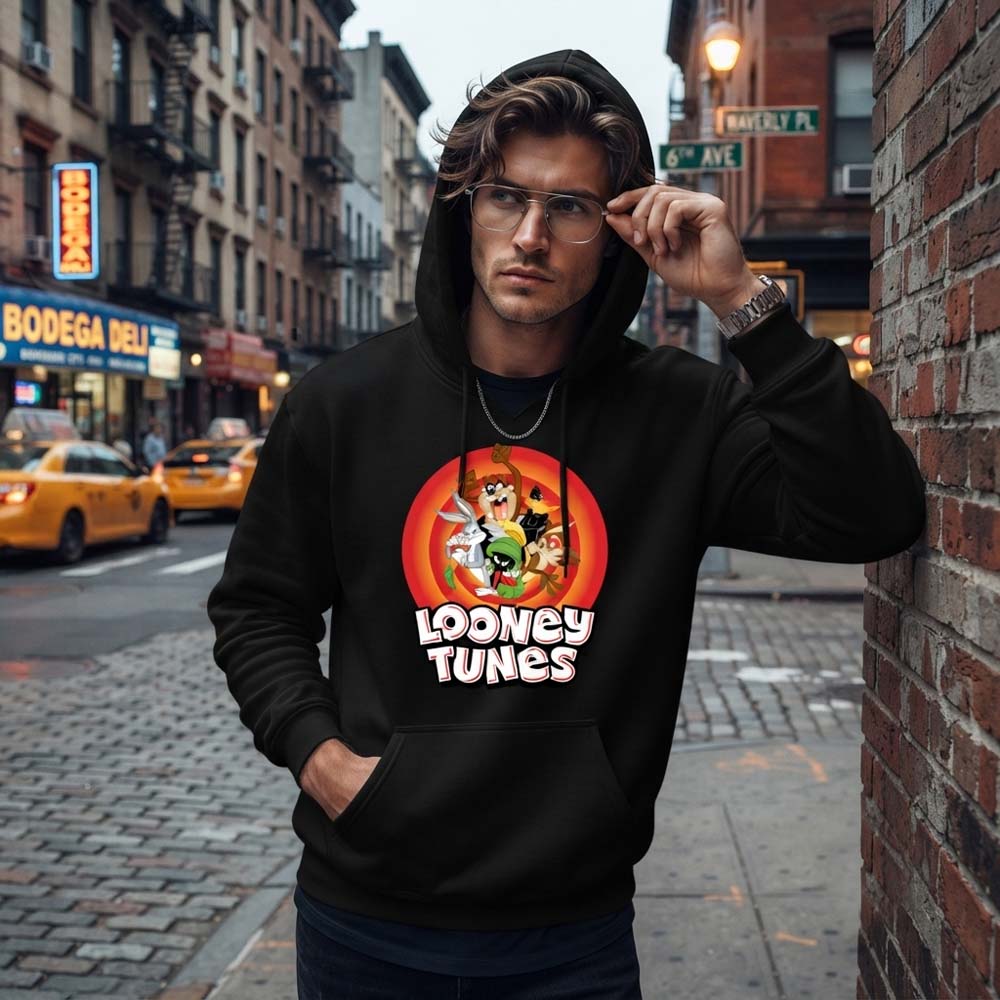 【予約商品】 LOONEY TUNES ルーニーテューンズ - Group Bullseye / パーカー・スウェット / メンズ