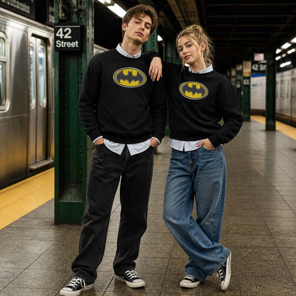 予約商品】 BATMAN バットマン - Batman Original Cartoon Logo / 長袖