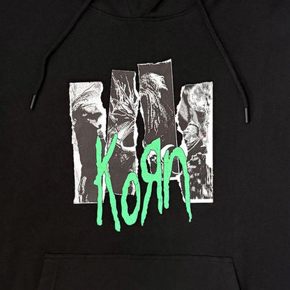【予約商品】 KORN コーン - Ripped Photos / スリーブプリントあり / パーカー・スウェット / メンズ