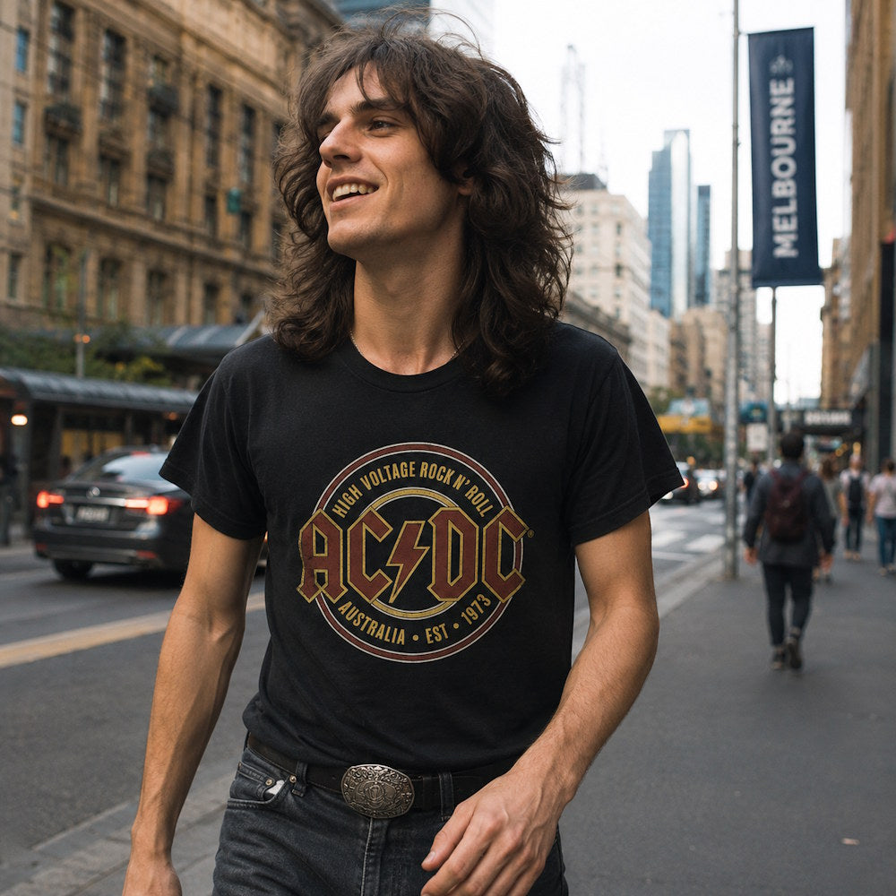 AC/DC エーシーディーシー (来日 45周年 ) - Est. 1973 / Tシャツ / メンズ