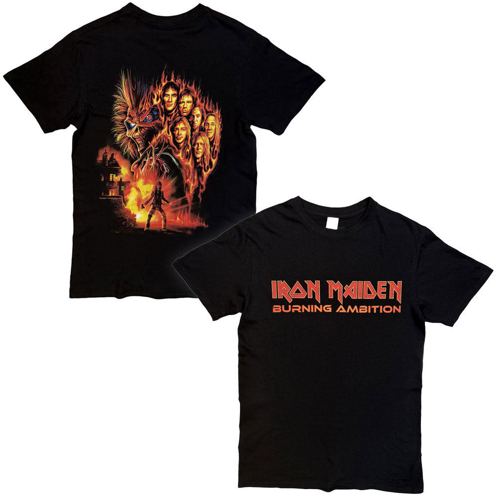 IRON MAIDEN - (11月 来日 記念 ) - Burning Ambition Text Logo / バックプリントあり