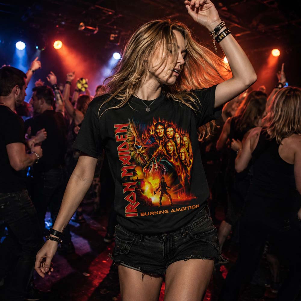 IRON MAIDEN アイアンメイデン (11月 来日 記念 ) - Burning Ambition / Tシャツ / メンズ