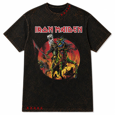 【予約商品】 IRON MAIDEN アイアンメイデン (11月 来日 記念 ) - The Shogun / ガーメントダイヴィンテージウォッシュ加工プレミアム / 限定生産 / Tシャツ / メンズ