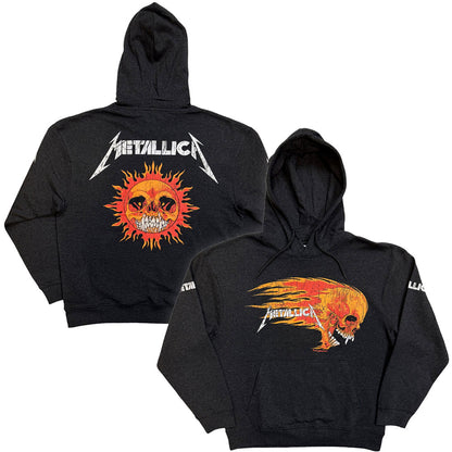 METALLICA - (結成 45周年 ) - Worn Pushead Flaming Skull / スリーブ&バックプリントあり