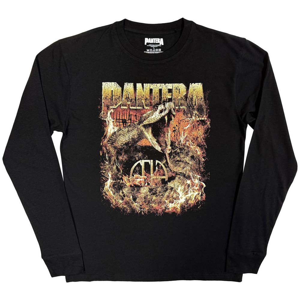【予約商品】 PANTERA パンテラ (結成 45周年 ) - World Domination Tour / バックプリントあり / 長袖 / Tシャツ / メンズ