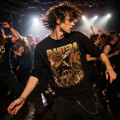 【予約商品】 PANTERA パンテラ (結成 45周年 ) - World Domination Tour / バックプリントあり / 長袖 / Tシャツ / メンズ