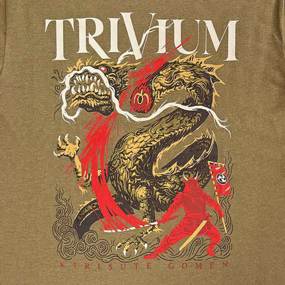 【予約商品】 TTRIVIUM トリヴィアム - Kirisute Gomen / スリーブ&バックプリントあり / 長袖 / レイヤード / Tシャツ / メンズ