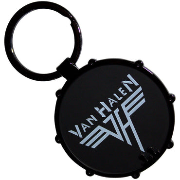 VAN HALEN ヴァンヘイレン - Retro Logo Drum / Double-Sided / キーホルダー
