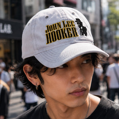 【予約商品】 JOHN LEE HOOKER ジョンコルトレーン (生誕 100周年 ) - Silhouette Unstructured Light Grey / キャップ / メンズ