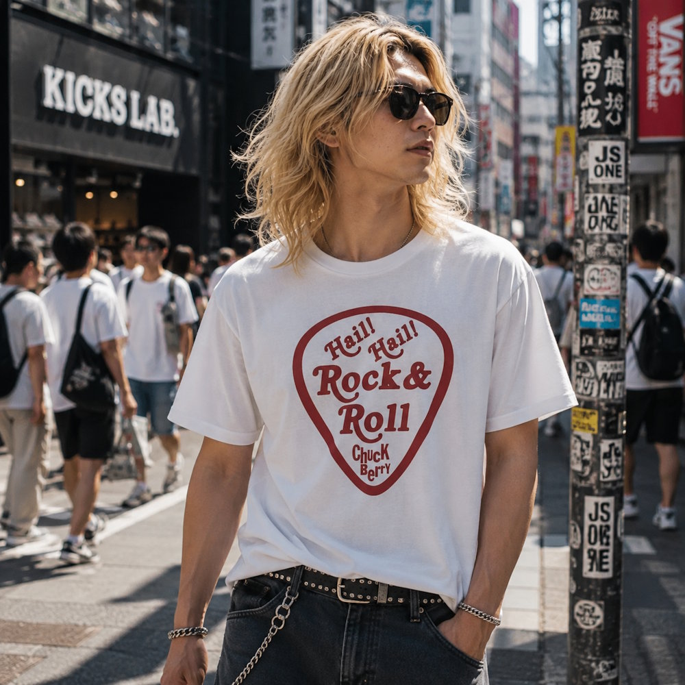 【予約商品】 CHUCK BERRY チャックベリー - Hail! Hail! Rock n Roll! / Tシャツ / メンズ
