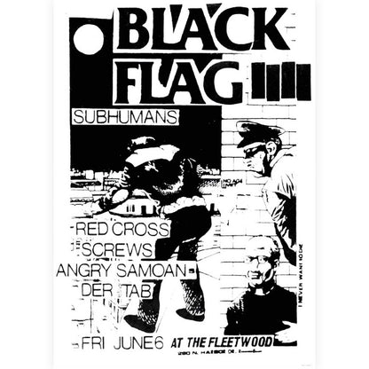 BLACK FLAG - Subhumans Live At Fleetwood
