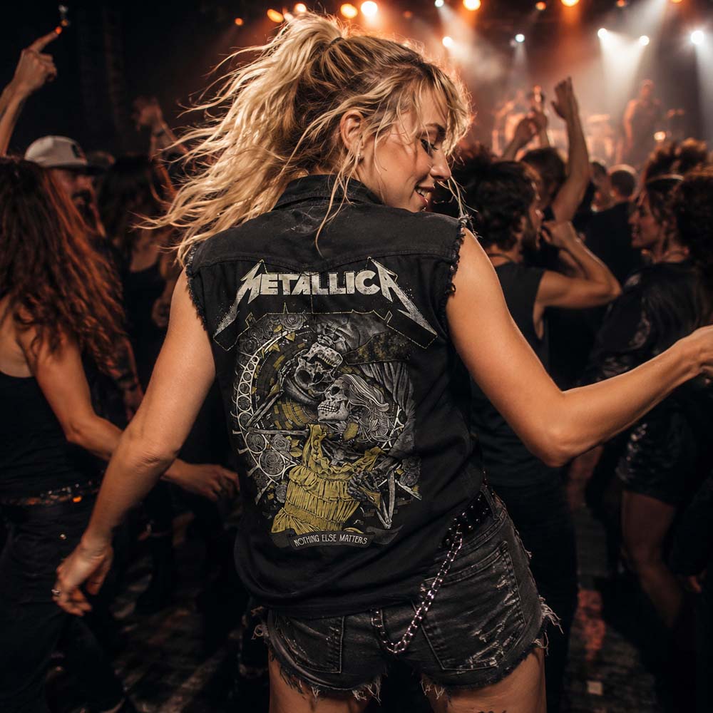 【予約商品】 METALLICA メタリカ (結成 45周年 ) - NOTHING ELSE MATTERS / バックプリントあり / ノースリーブ・ワーカーシャツ / トップス / メンズ