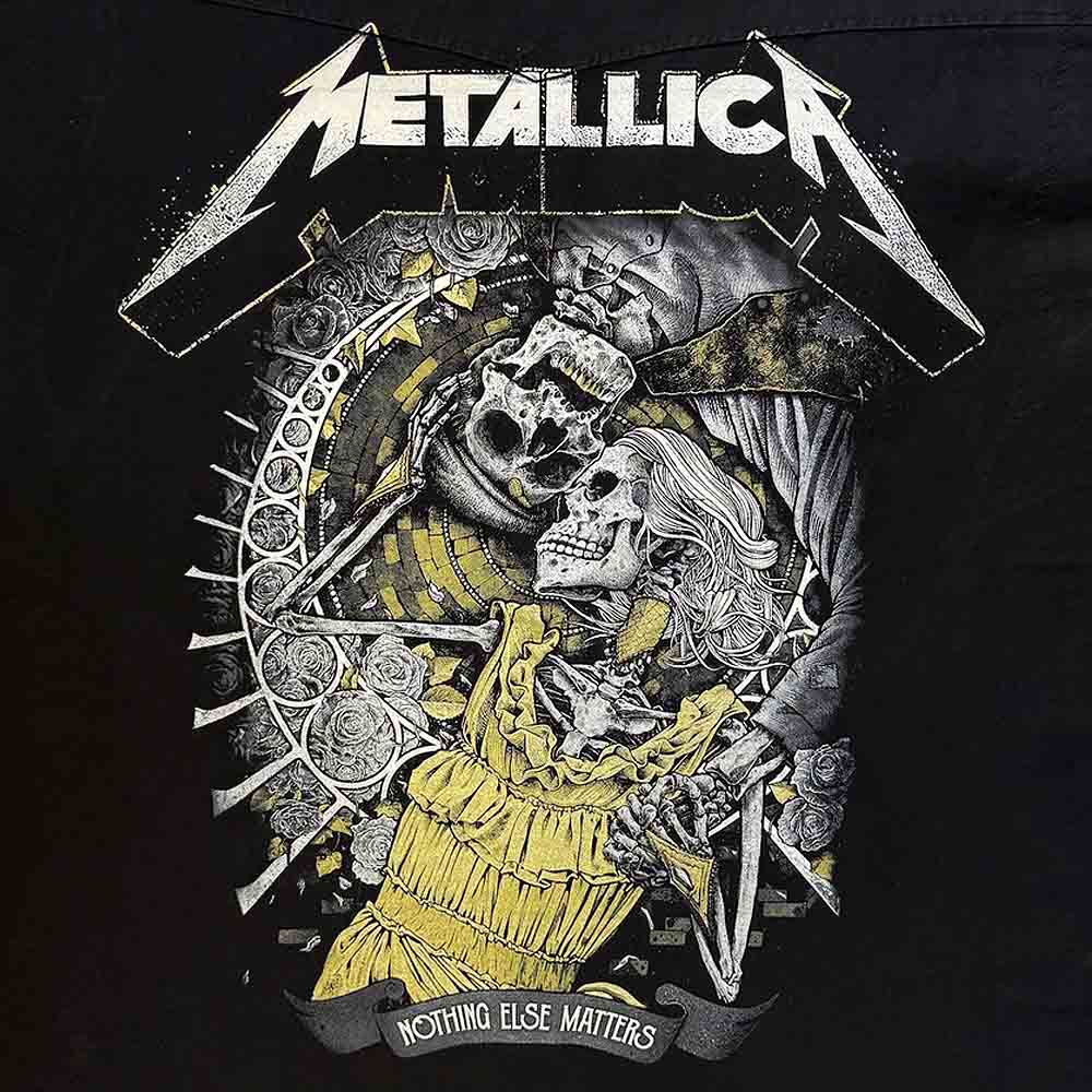 【予約商品】 METALLICA メタリカ (結成 45周年 ) - NOTHING ELSE MATTERS / バックプリントあり / ノースリーブ・ワーカーシャツ / トップス / メンズ