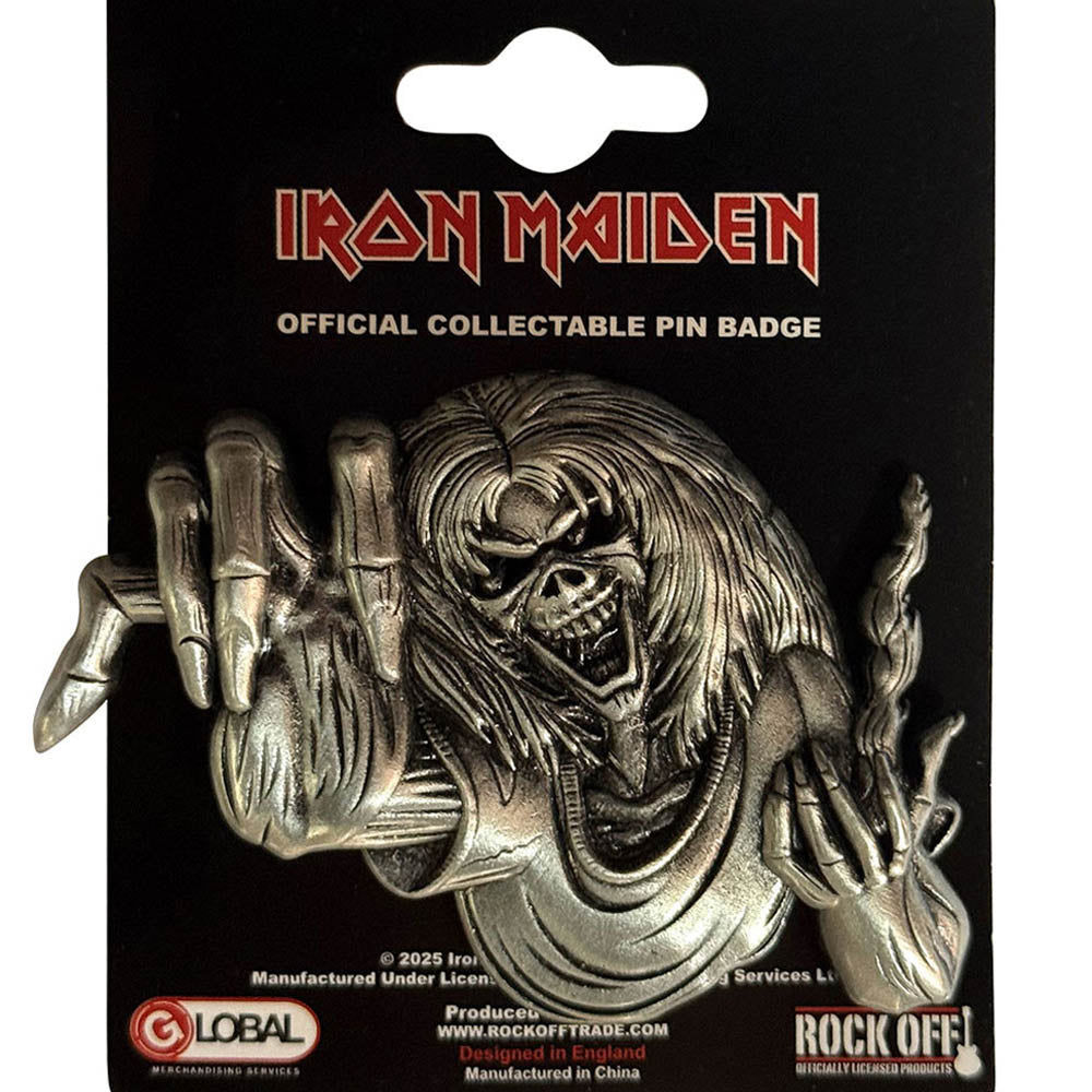 IRON MAIDEN アイアンメイデン (11月 来日 記念 ) - Number Of The Beast Eddie / バッジ