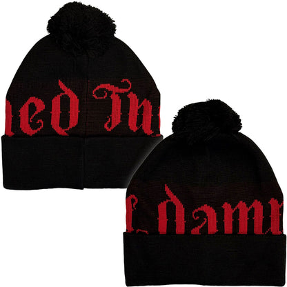 DAMNED - (9月 来日 ) - Red Logo / バックプリントあり / Bobble Beanie / ツアー会場限定