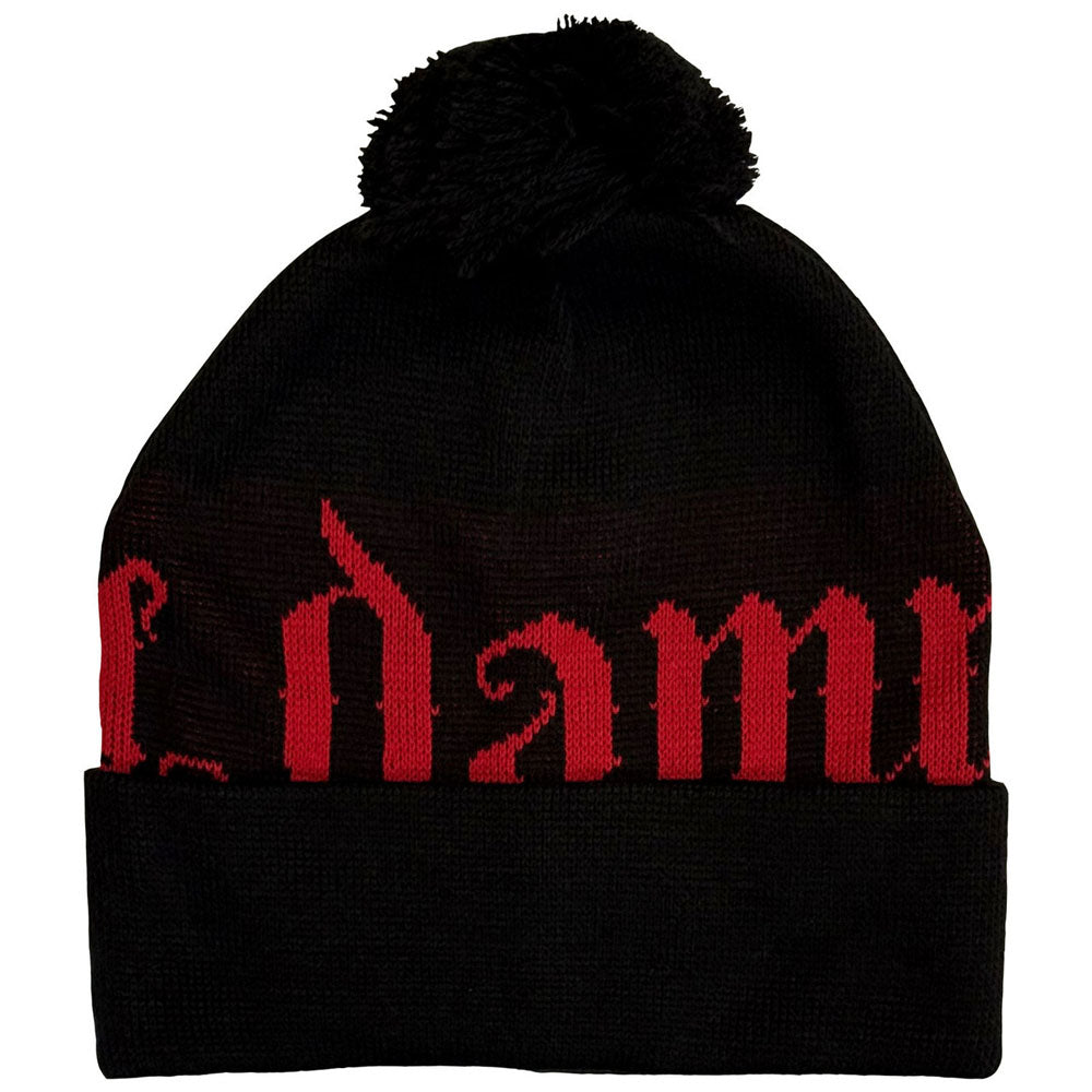 DAMNED ダムド (9月 来日 ) - Red Logo / バックプリントあり / Bobble Beanie / ツアー会場限定 / ビーニー