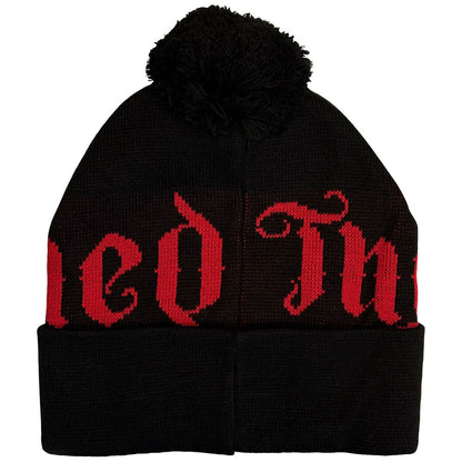 DAMNED ダムド (9月 来日 ) - Red Logo / バックプリントあり / Bobble Beanie / ツアー会場限定 / ビーニー