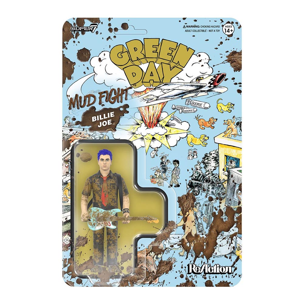 【予約商品】 GREEN DAY グリーンデイ (来日 30周年 ) - Mud Fight Billie Joe Armstrong 3 3/4-Inch ReAction Figure / フィギュア・人形