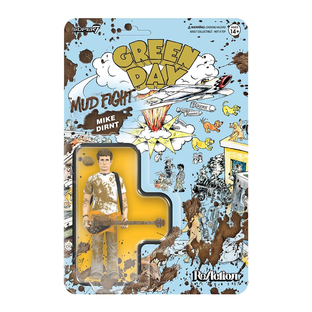 【予約商品】 GREEN DAY グリーンデイ (来日 30周年 ) - Mud Fight Mike Dirnt 3 3/4-Inch ReAction Figure / フィギュア・人形