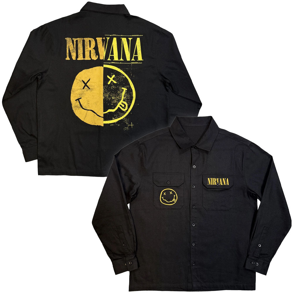 NIRVANA - (Nevermind 35周年 ) - Logos Split / バックプリントあり