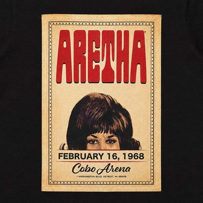 ARETHA FRANKLIN アレサフランクリン (デビュー 65周年 ) - Cobo Hall / Tシャツ / メンズ