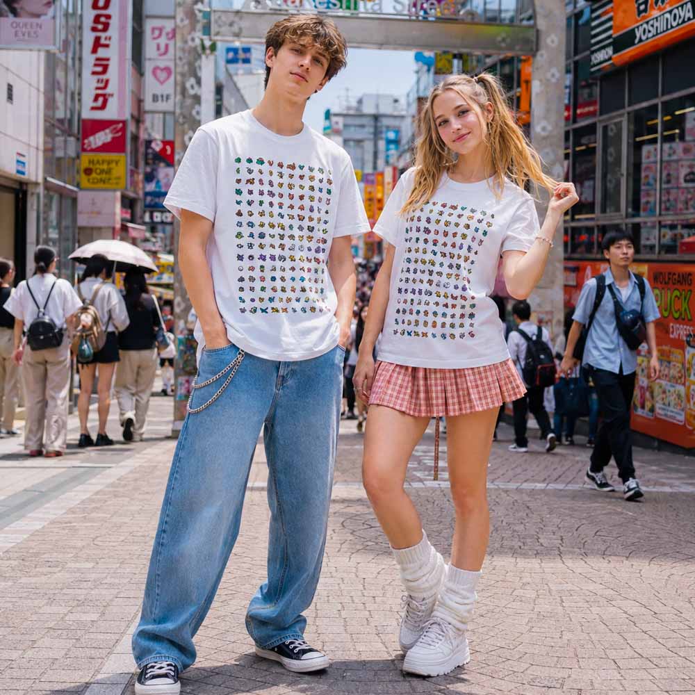 POKEMON ポケットモンスター (30周年 ) - 151 PIXEL CHARACTER / Tシャツ / メンズ