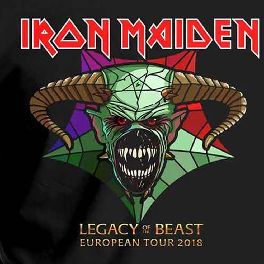 IRON MAIDEN アイアンメイデン (11月 来日 記念 ) - Legacy of the Beast Tour / バックプリントあり / Tシャツ / メンズ