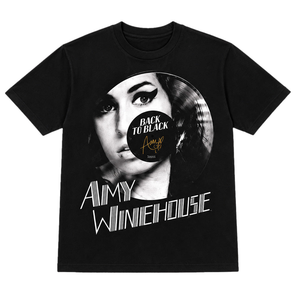 AMY WINEHOUSE エイミーワインハウス - BACK TO BLACK SIGNATURE / バックプリントあり / Tシャツ / メンズ